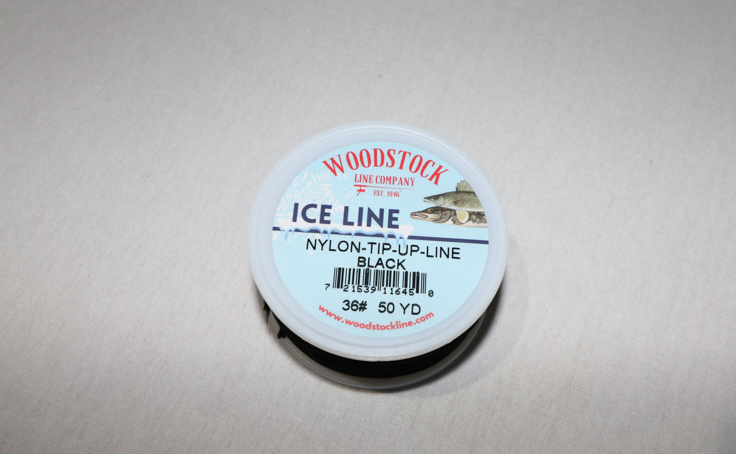 WOODSTOCK NYLON ICE LINE 36# 50 YARD TIP UP LINE