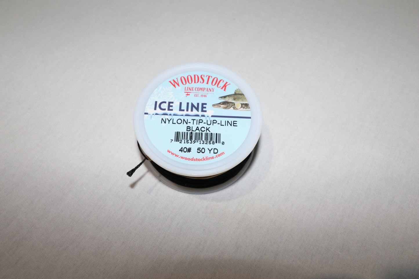 WOODSTOCK NYLON ICE LINE 40# 50 YARD TIP UP LINE